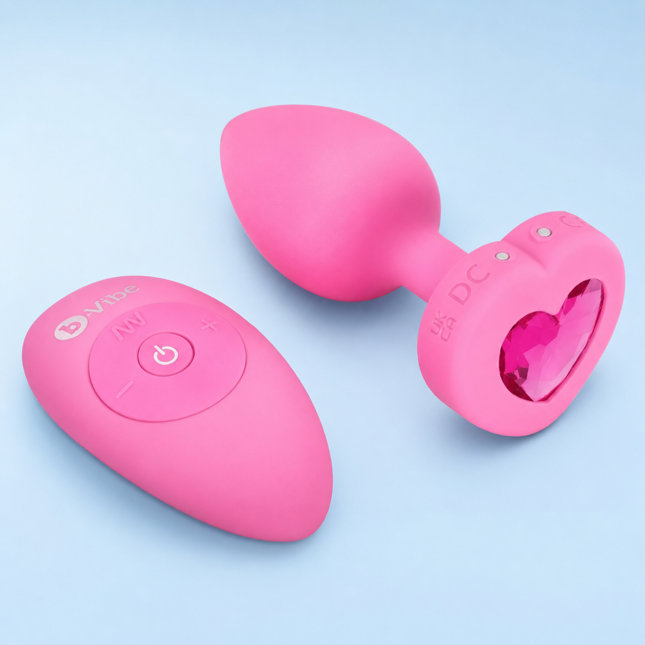 b-Vibe Vibrating Heart Remote Control Plug – Silicone Remote-Controlled Anal Plug