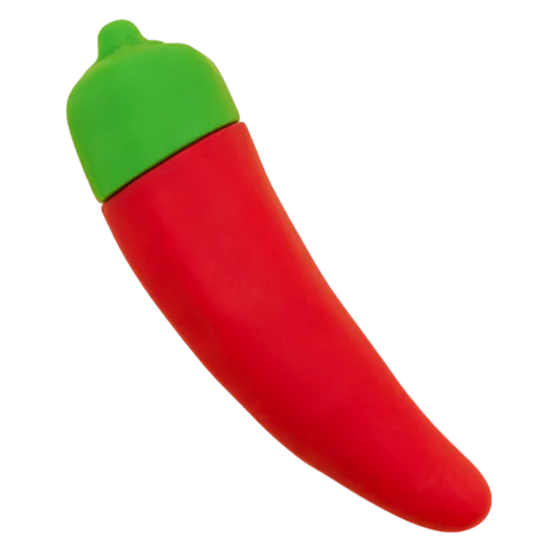 Emojibator Chili Pepper Vibrator – Waterproof Rechargeable Bullet Vibrator