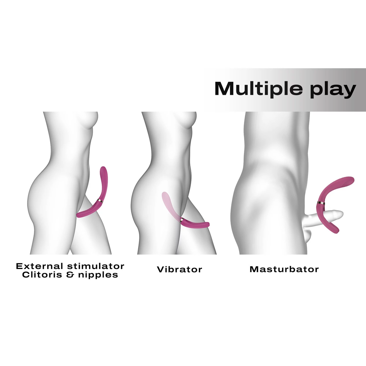 Dorcel Infinite Joy Flexible Vibrator – 360° Bendable Triple-Motor Vibrator