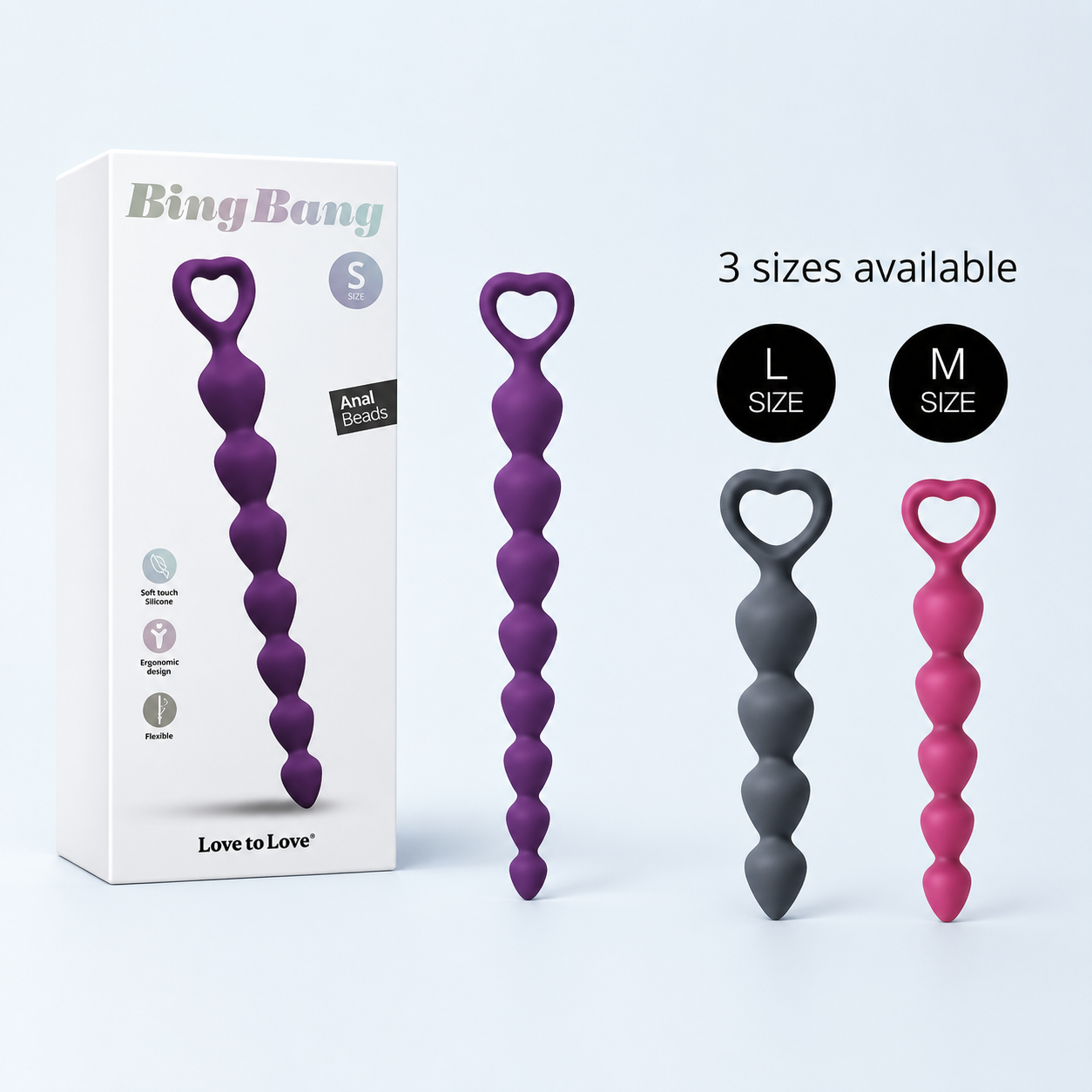 Love To Love Bing Bang Anal Plug Small – Soft Silicone Anal Bead Plug