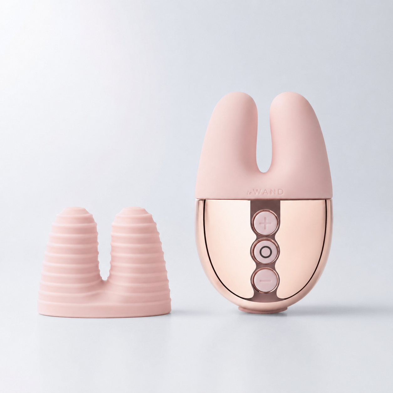 Le Wand Double Vibe Rose Gold – Palm-Sized Rechargeable Dual Vibrator