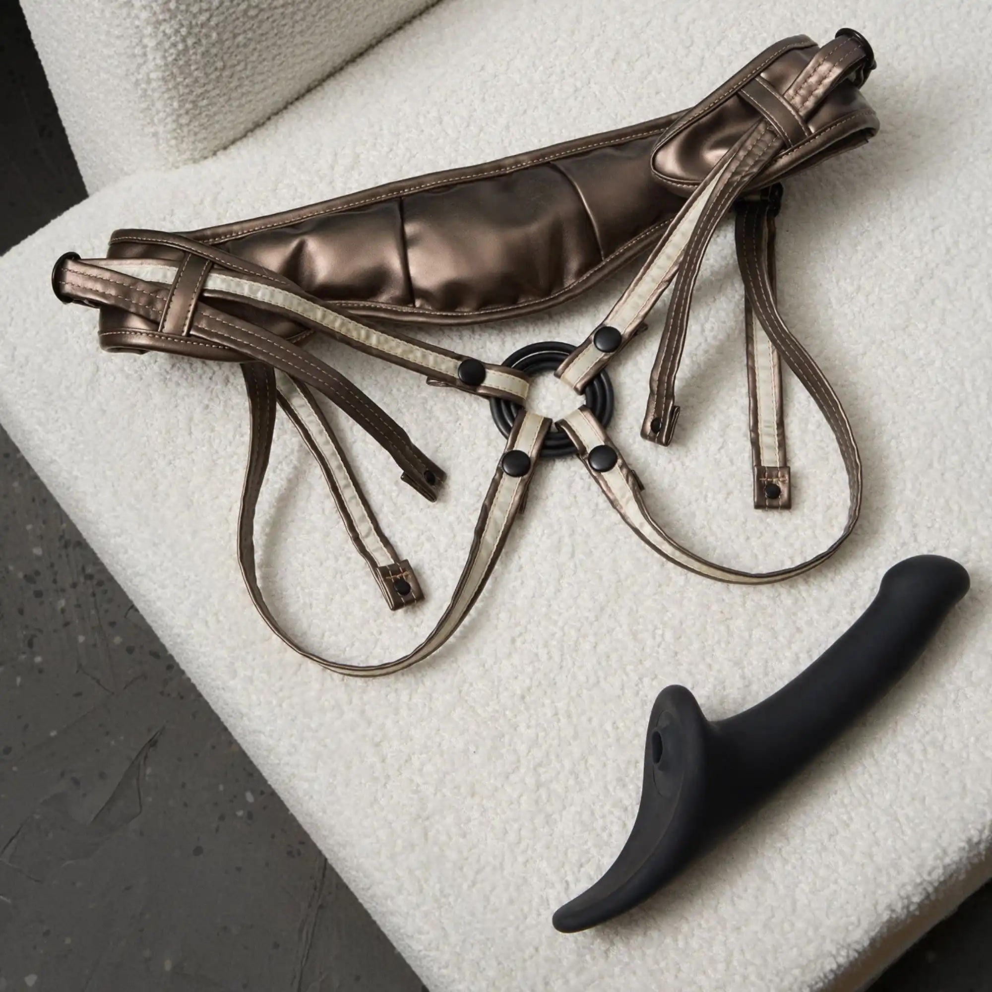 Strap On Me Leatherette Desirous Harness – Adjustable Bare-Back Strap-On Harness