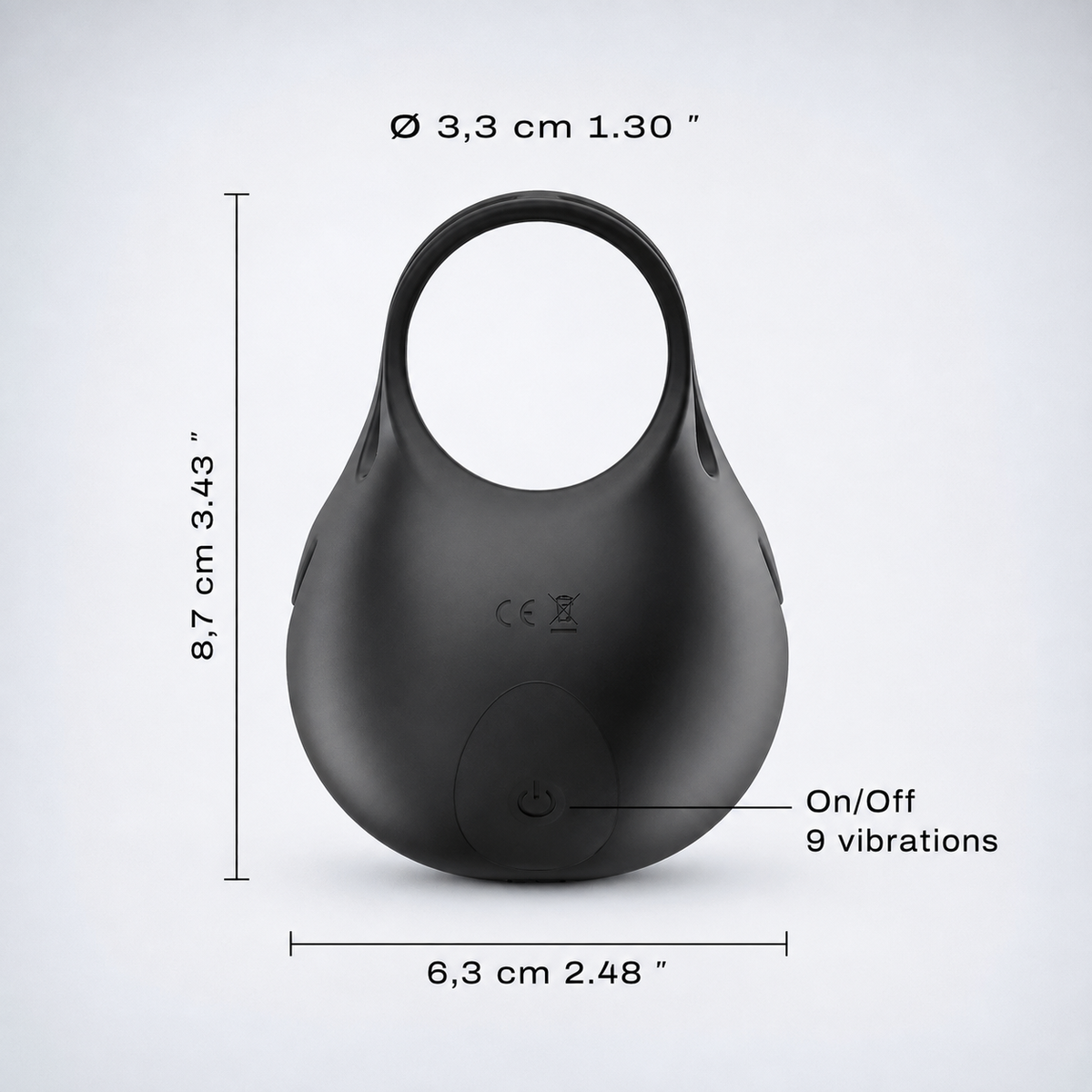 Dorcel Fun Bag Testicle Vibrator – Waterproof Testicle & Penis Stimulator