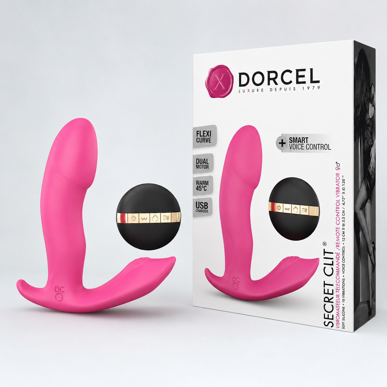 Dorcel Secret Clit Remote Controlled Vibrator – Adjustable G-Spot & Clitoral Vibrator