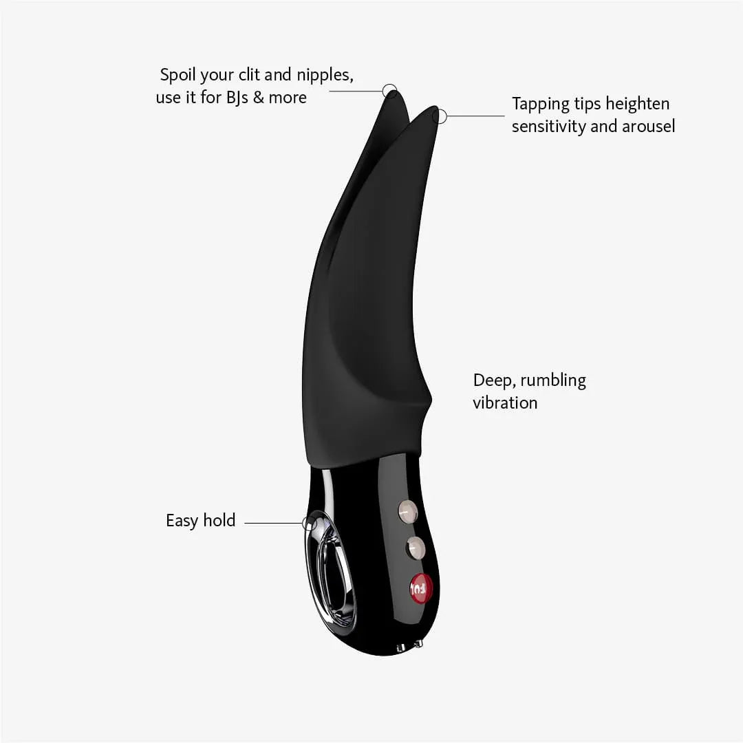 Fun Factory Volta Vibrator – Fluttering Clitoral Vibrator with Deep Rumbly Power