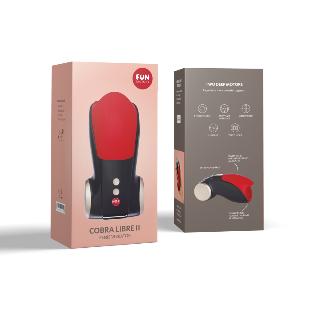 Fun Factory Cobra Libre II Penis Massager – Rechargeable Penis Head Vibrator