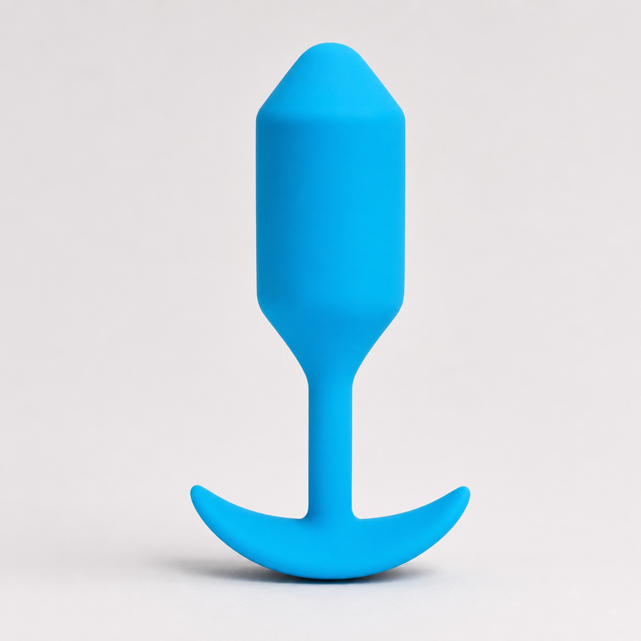 b-Vibe Vibrating Snug Plug L Blue – Rechargeable Silicone Vibrating Anal Plug