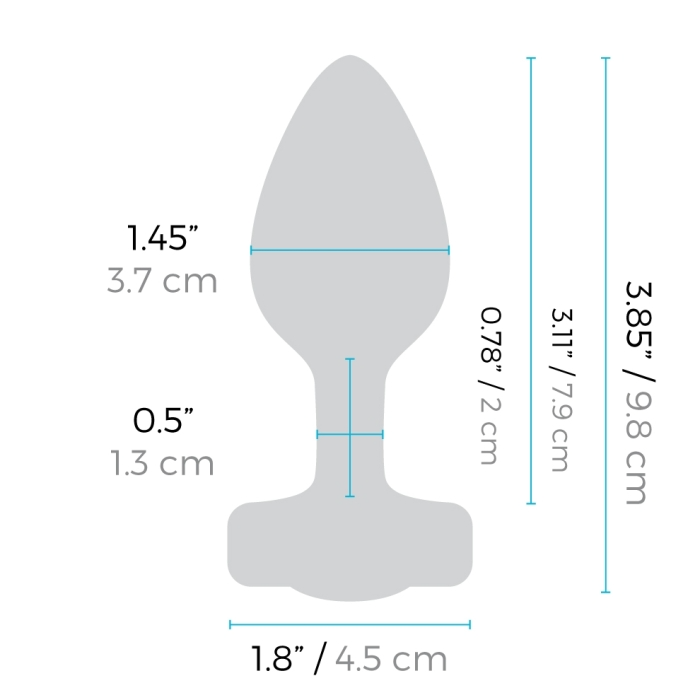 b-Vibe Vibrating Jewel Remote Control Plug – Rechargeable Silicone Anal Plug