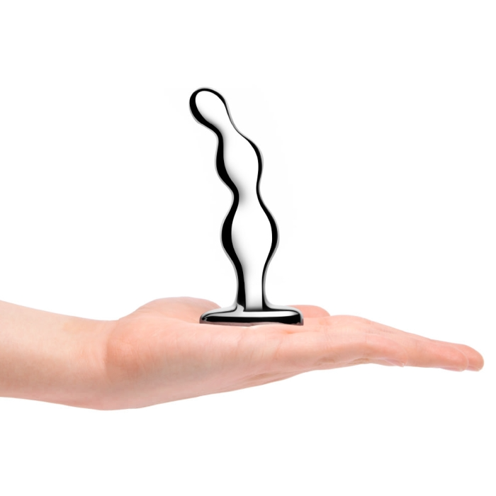 b-Vibe Stainless Steel Anal Beads – Weighted Stainless Steel Anal Bead Toy