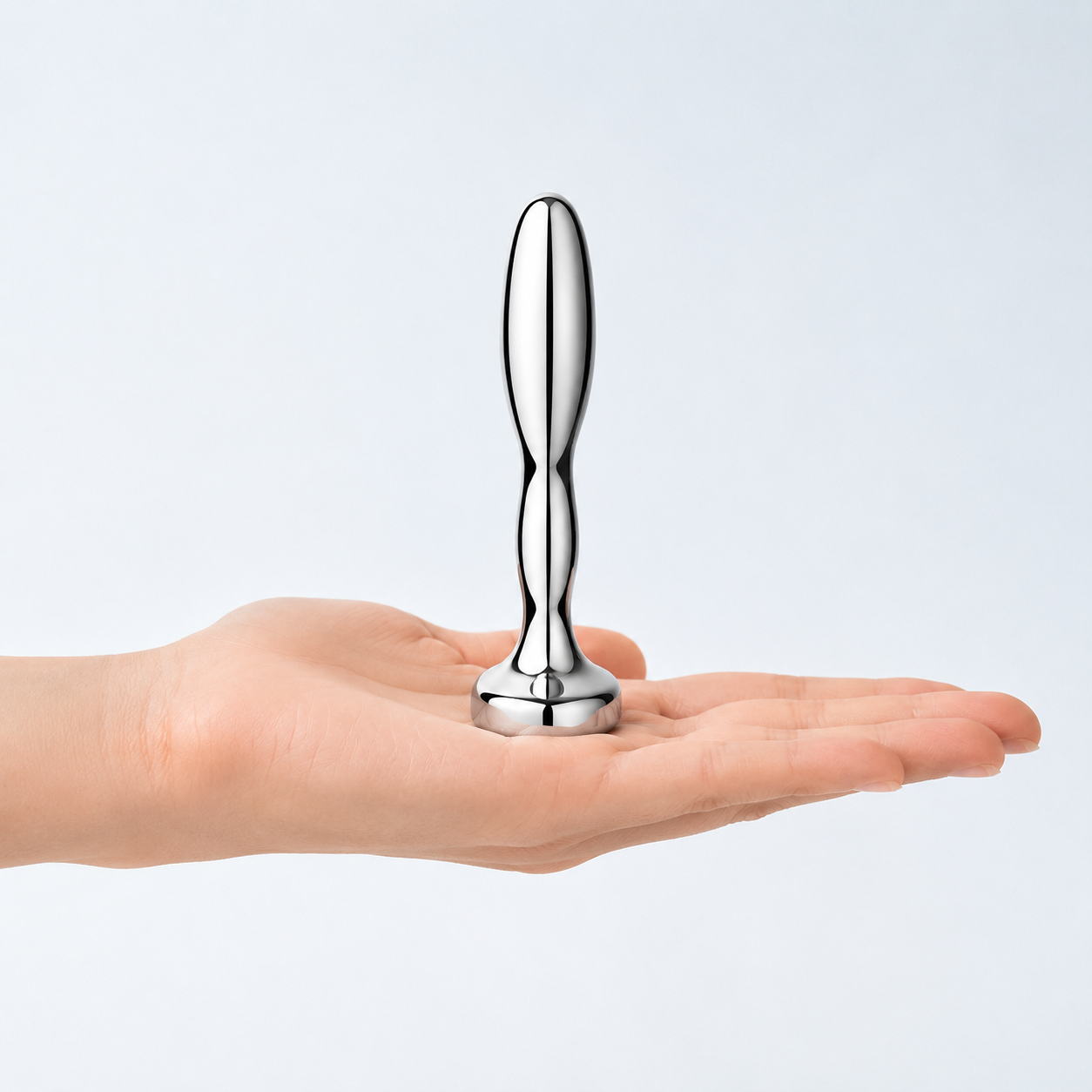 b-Vibe Stainless Steel Prostate Plug – Weighted Stainless Steel P-Spot Plug