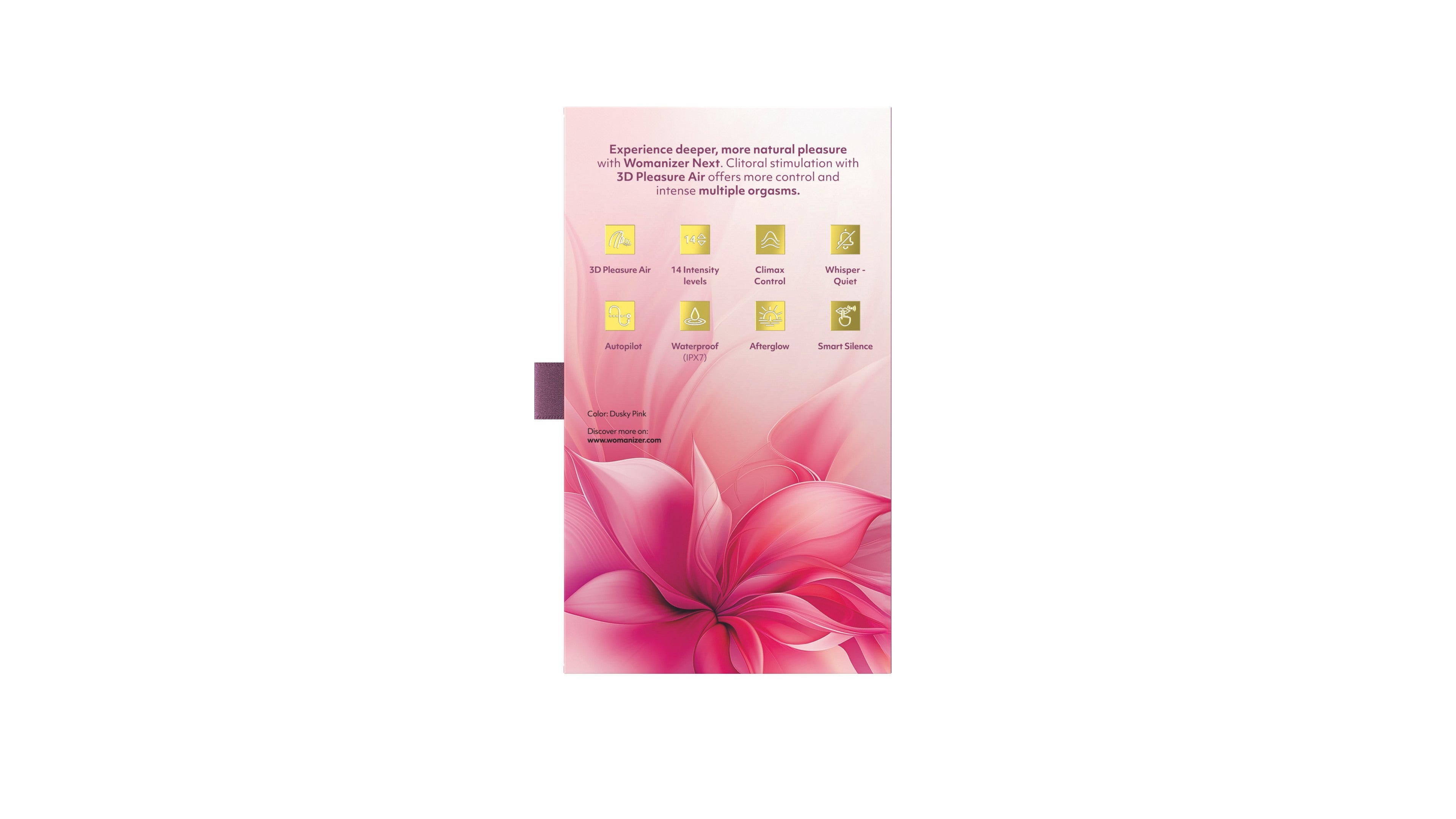 Womanizer Next Dusky Pink – Luxury 3D Pleasure Air Clitoral Stimulator