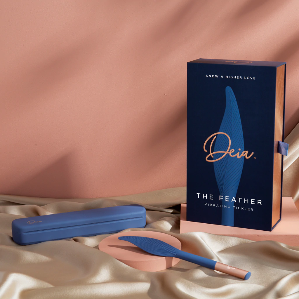 Deia Vibrating Feather – Waterproof Rechargeable Feather Tickler Vibrator