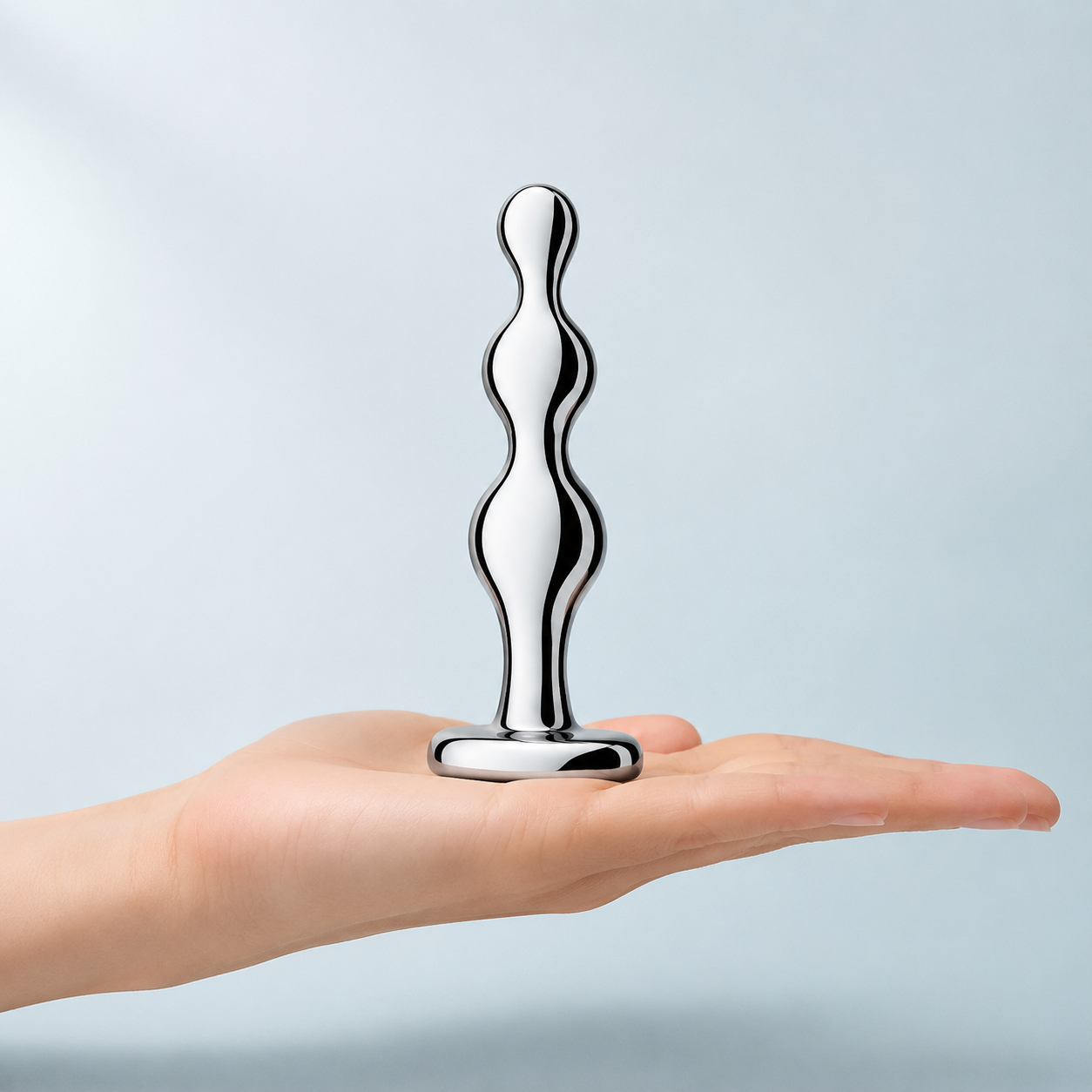 b-Vibe Stainless Steel Anal Beads – Weighted Stainless Steel Anal Bead Toy