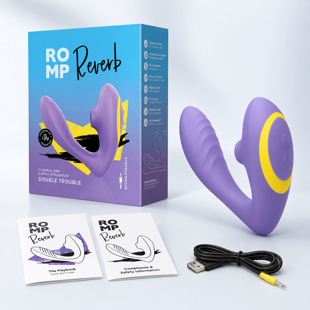 ROMP Reverb Dual Stimulator – Waterproof G-Spot & Clitoral Stimulator