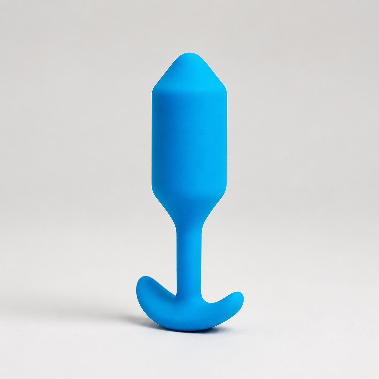 b-Vibe Vibrating Snug Plug L Blue – Rechargeable Silicone Vibrating Anal Plug
