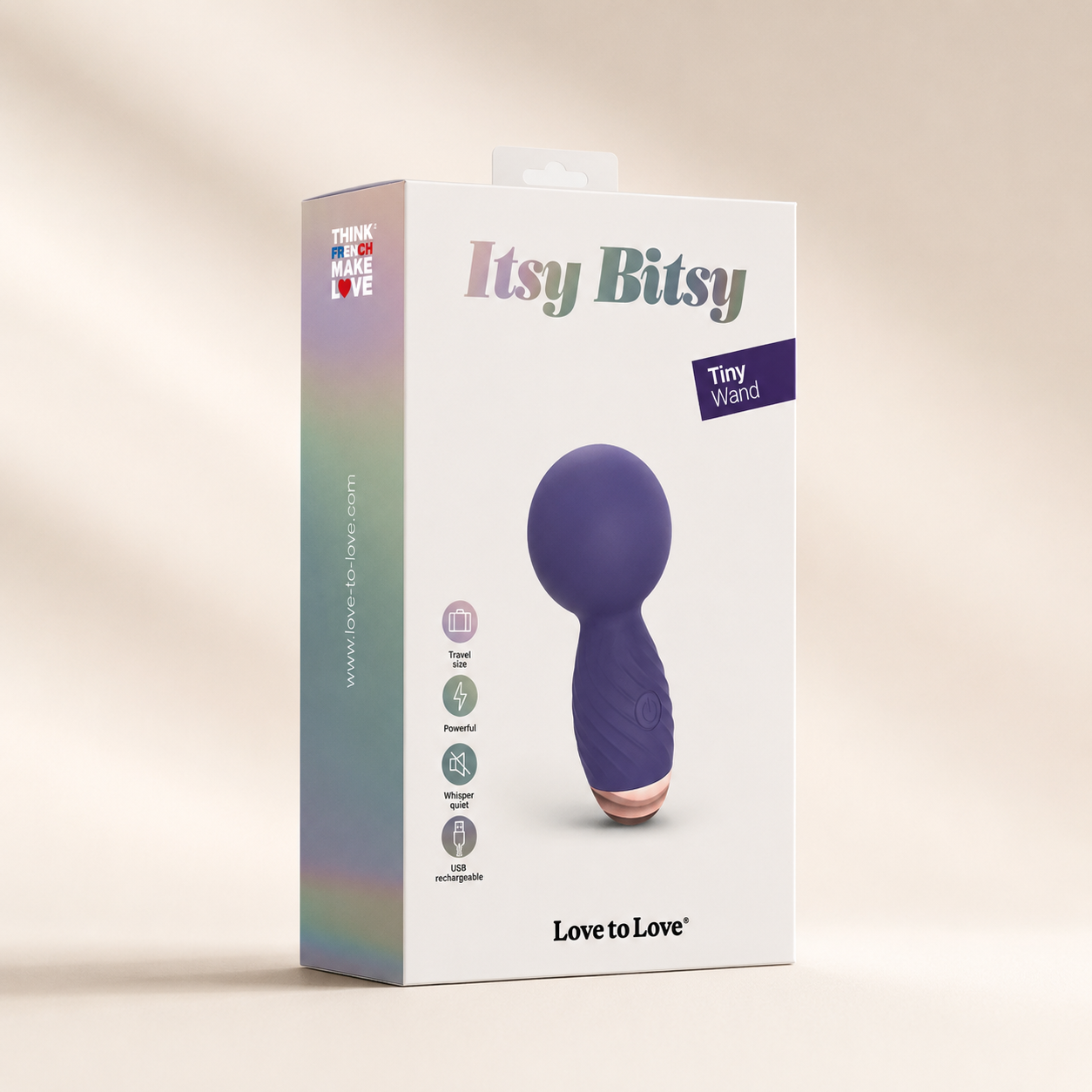 Love to Love Itsy Bitsy Mini Wand Vibrator – Compact Splashproof Mini Wand