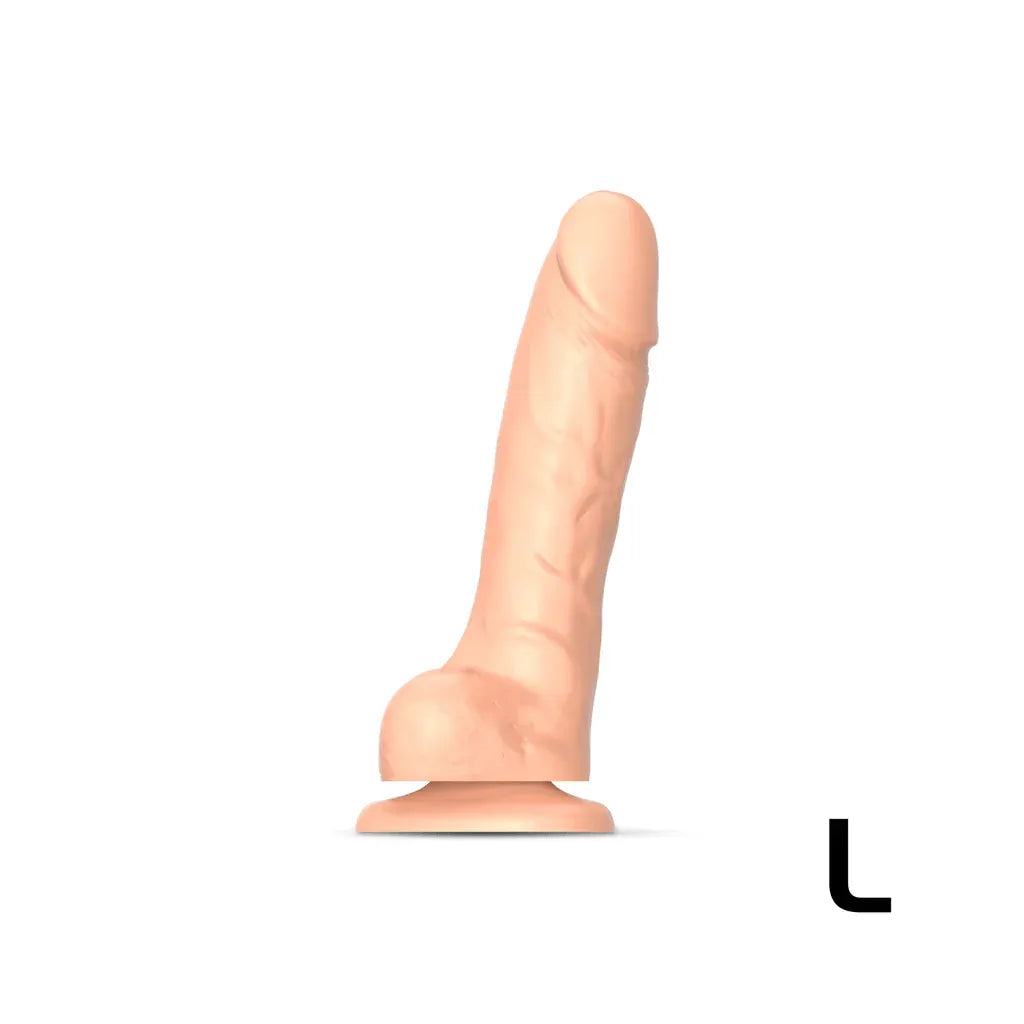 Strap On Me Sliding Skin Realistic Dildo Vanilla – Waterproof Dual-Density Silicone Dildo