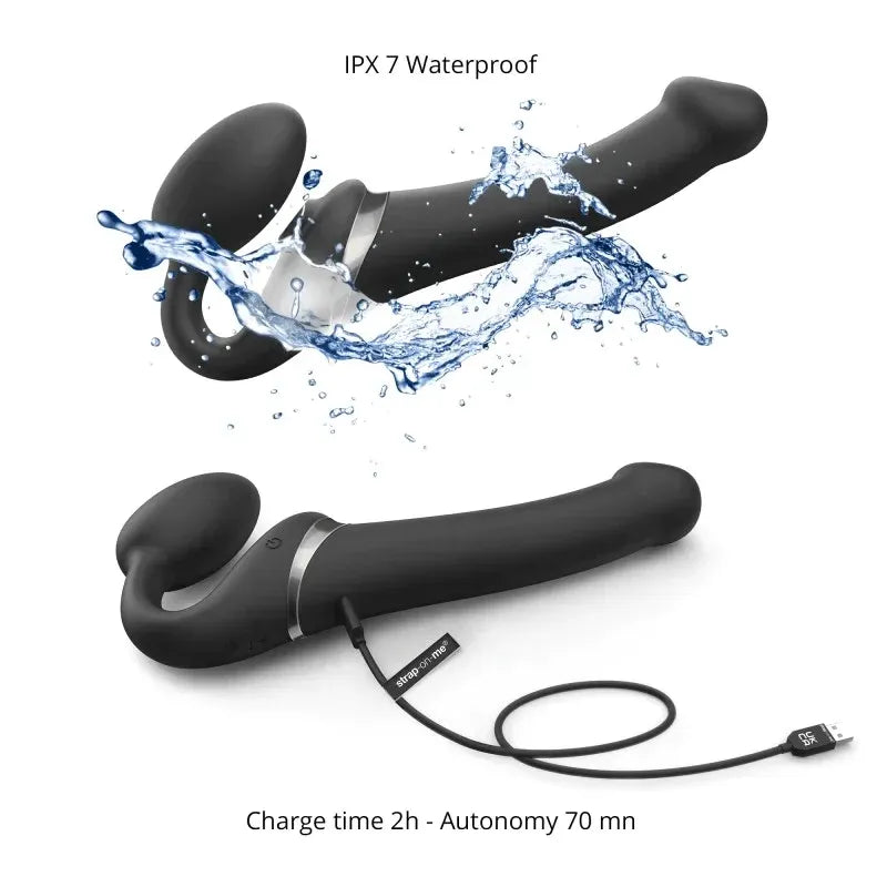 Strap On Me Multi Orgasm Bendable Strap-On Medium – Waterproof Remote-Controlled Strap-On