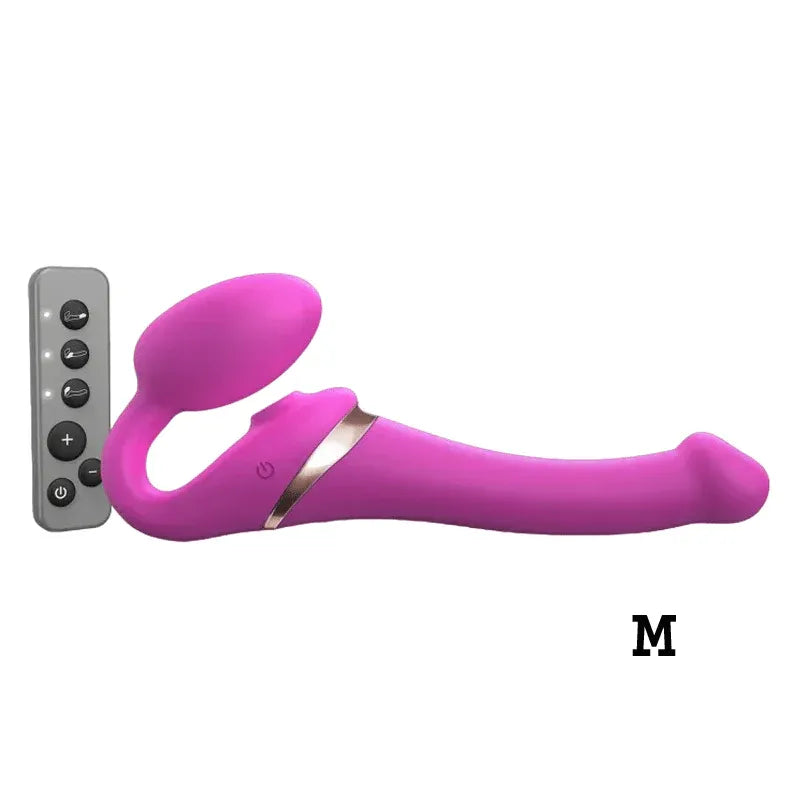 Strap On Me Multi Orgasm Bendable Strap-On Medium – Waterproof Remote-Controlled Strap-On
