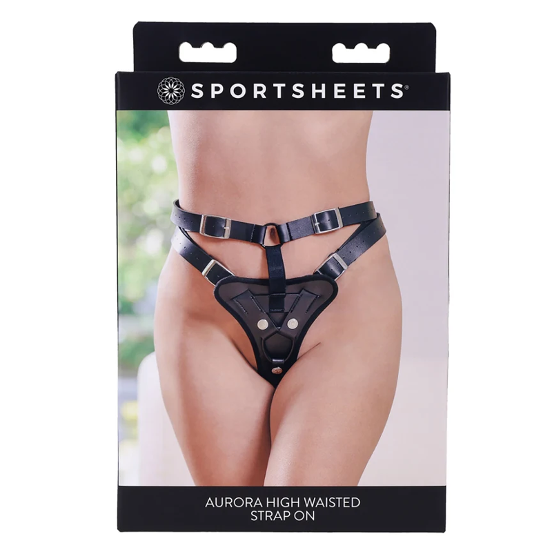 Sportsheets Aurora High Waisted Strap-On Harness – Adjustable High-Waist Harness