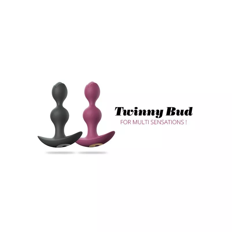 Love To Love Twinny Bud Anal Plug – Rechargeable Vibrating Silicone Anal Plug