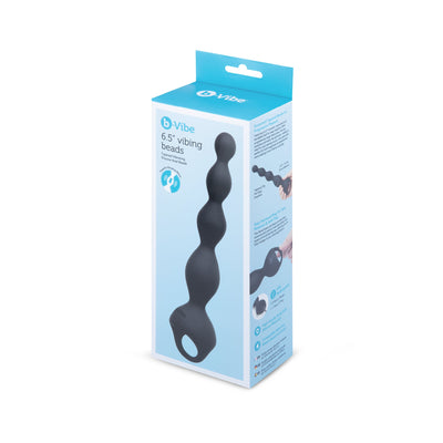 b-Vibe 6.5” Vibing Beads – Vibrating Silicone Anal Beads