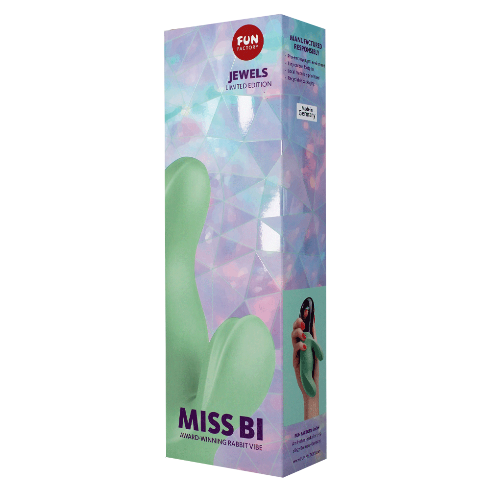 Fun Factory Jewels Miss Bi Rabbit Vibrator – Flexible Dual-Stimulation Rabbit Vibrator
