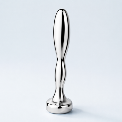 b-Vibe Stainless Steel Prostate Plug – Weighted Stainless Steel P-Spot Plug
