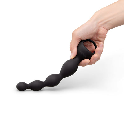 b-Vibe 6.5” Vibing Beads – Vibrating Silicone Anal Beads