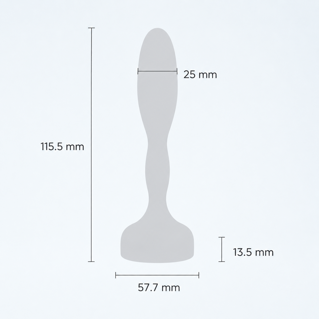 b-Vibe Stainless Steel Prostate Plug – Weighted Stainless Steel P-Spot Plug