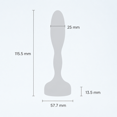 b-Vibe Stainless Steel Prostate Plug – Weighted Stainless Steel P-Spot Plug