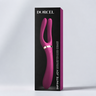 Dorcel Infinite Joy Flexible Vibrator – 360° Bendable Triple-Motor Vibrator
