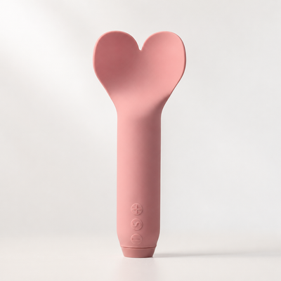 Je Joue Amour Bullet Pale Rosette – Heart-Shaped Bullet Vibrator with Fluttering Tip