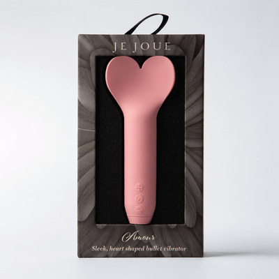 Je Joue Amour Bullet Pale Rosette – Heart-Shaped Bullet Vibrator with Fluttering Tip