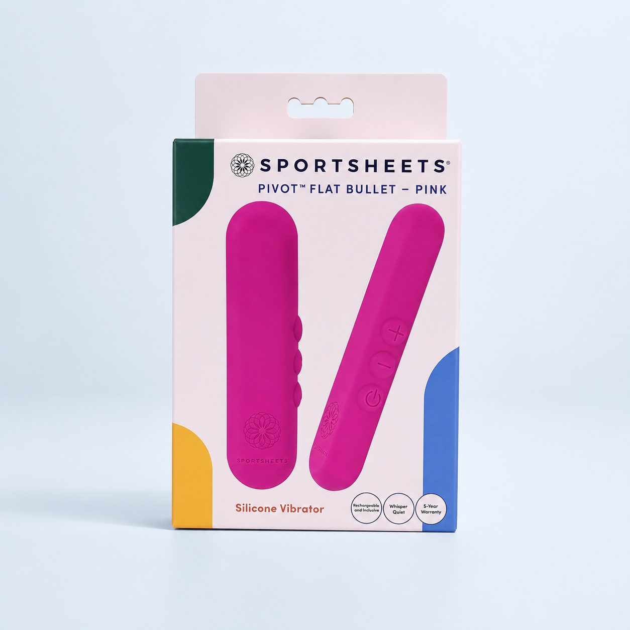 Sportsheets Pivot Flat Bullet – Compact USB Rechargeable Bullet Vibrator