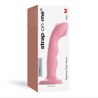 Strap On Me Tapping Dildo Wave – Waterproof Double-Tap Silicone Dildo