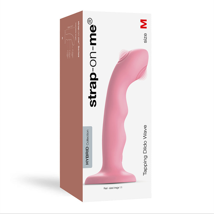 Strap On Me Tapping Dildo Wave – Waterproof Double-Tap Silicone Dildo