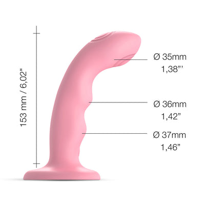 Strap On Me Tapping Dildo Wave – Waterproof Double-Tap Silicone Dildo