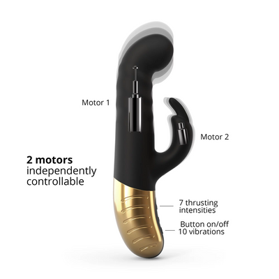 Dorcel G-Stormer Rabbit Vibrator – G-Spot Rabbit Vibrator with Thrusting Motion