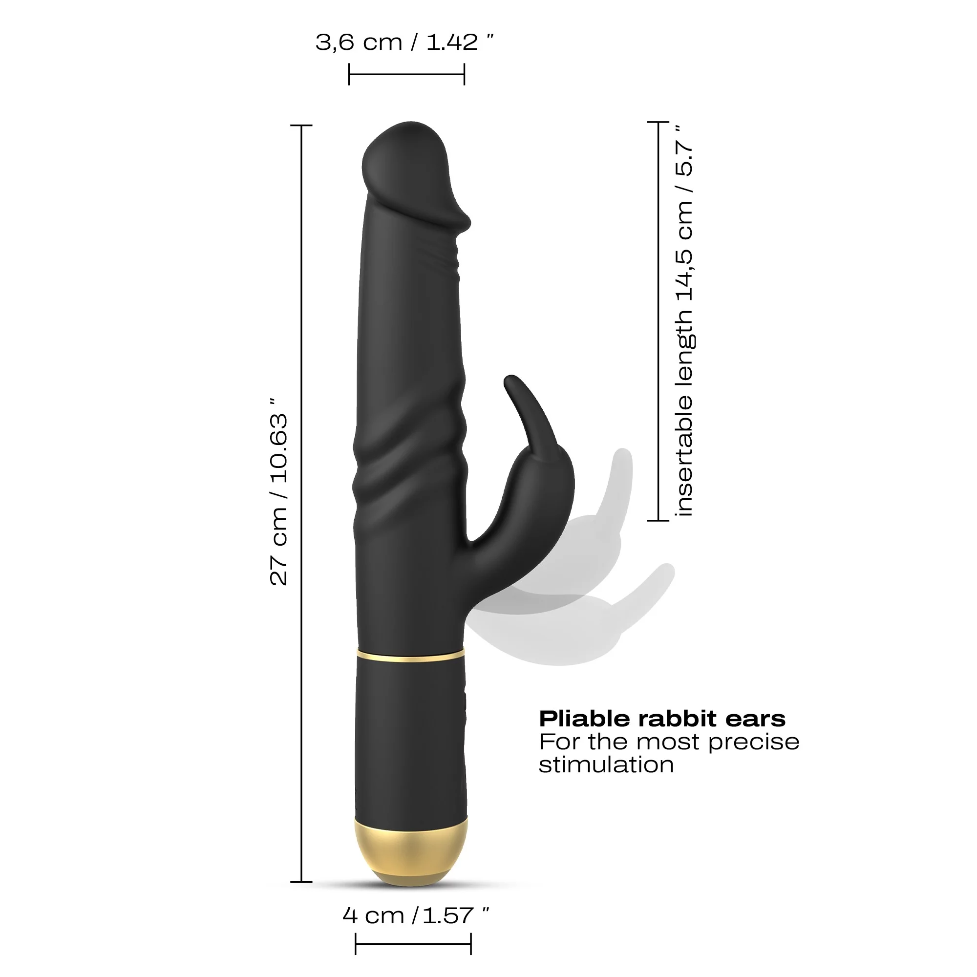 Dorcel Furious Rabbit Vibrator 2.0 – 3-in-1 Dual-Motor Rabbit Vibrator