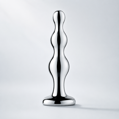 b-Vibe Stainless Steel Anal Beads – Weighted Stainless Steel Anal Bead Toy