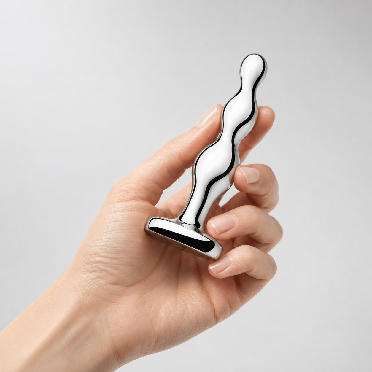 b-Vibe Stainless Steel Anal Beads – Weighted Stainless Steel Anal Bead Toy