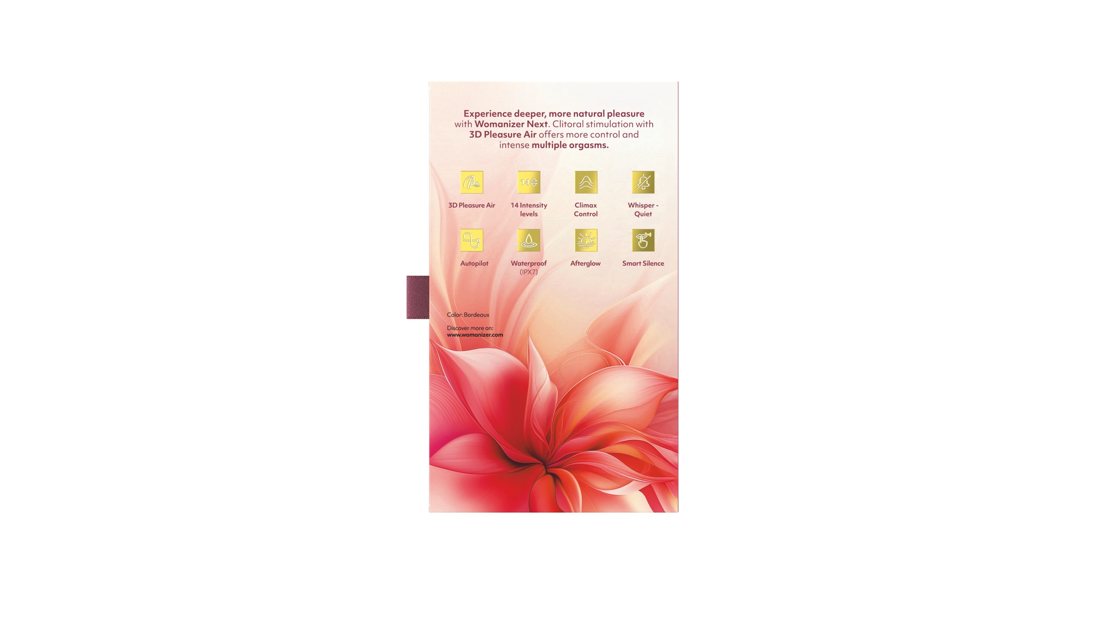 Womanizer Next Bordeaux – Luxury 3D Pleasure Air Clitoral Stimulator