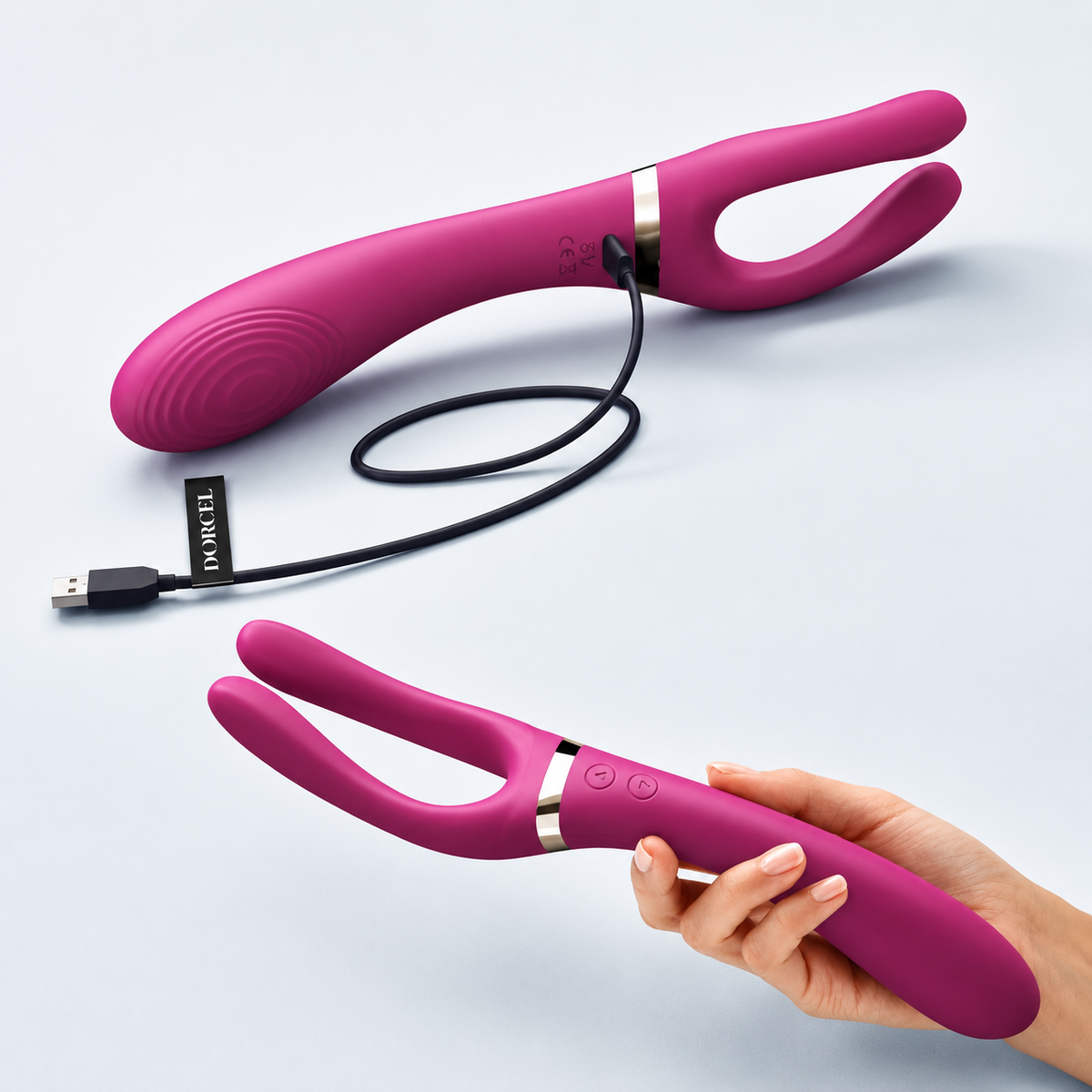 Dorcel Infinite Joy Flexible Vibrator – 360° Bendable Triple-Motor Vibrator
