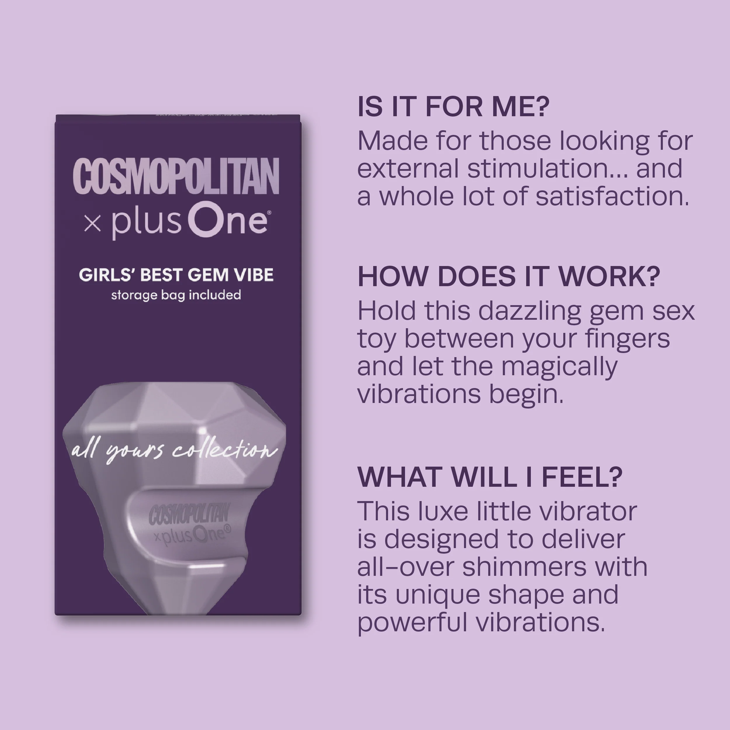 Girls Best Gem Vibe - Cosmo – Waterproof Rechargeable Gem Vibrator