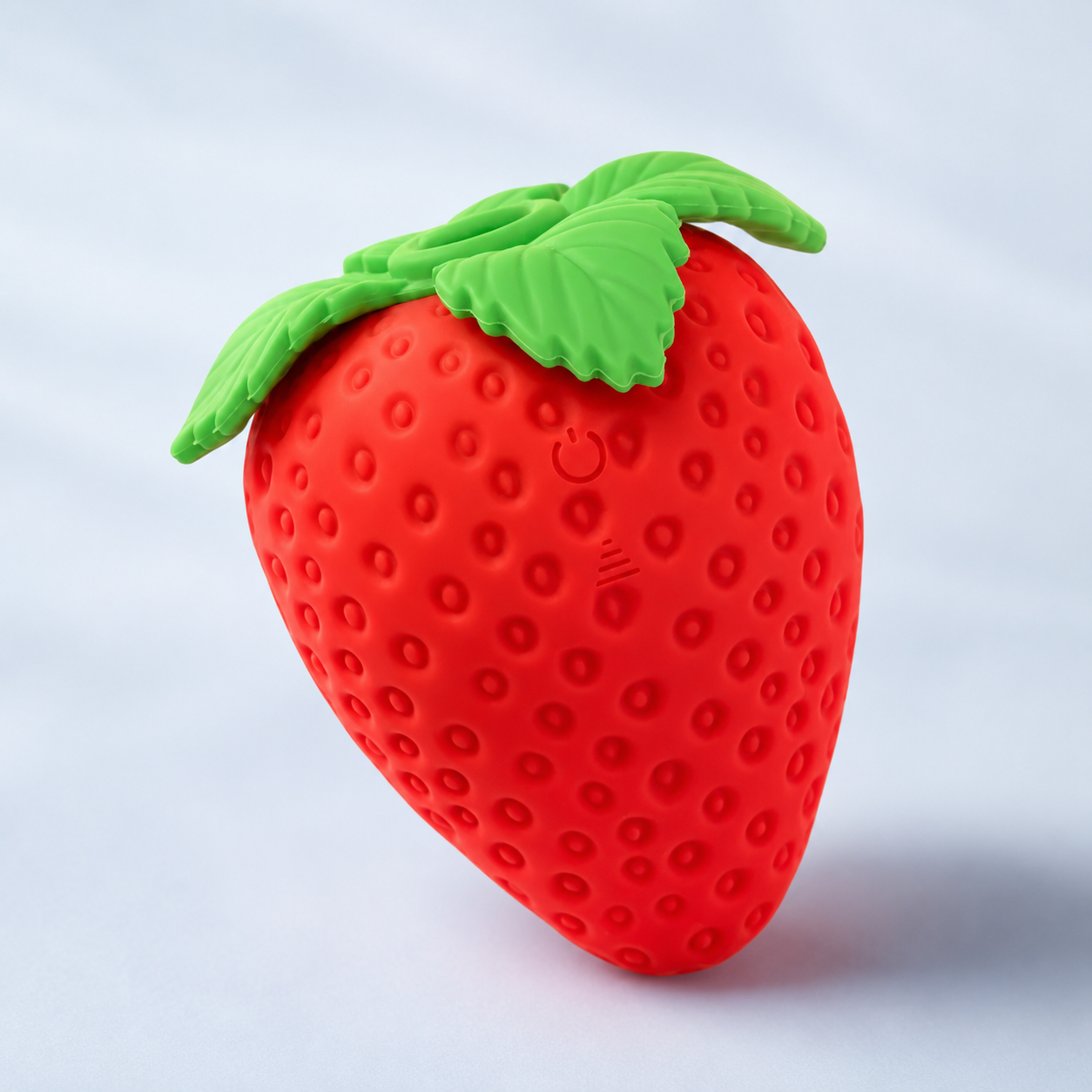 Emojibator Strawberry Vibrator – Palm-Sized Vibrator & Suction Toy