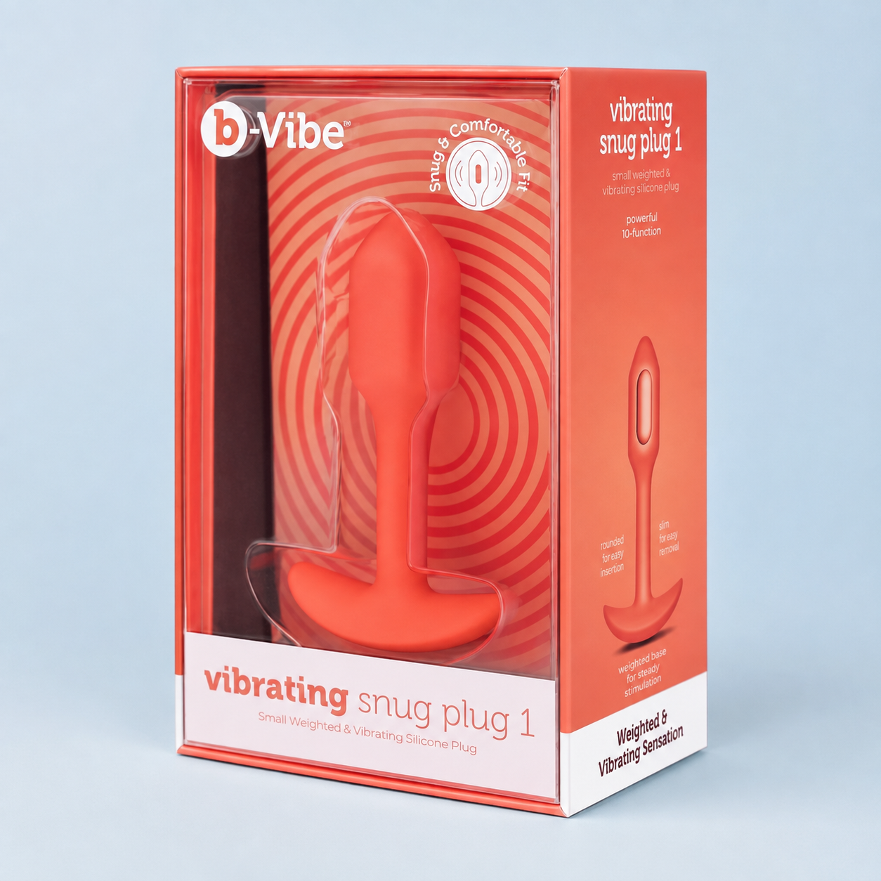 b-Vibe Vibrating Snug Plug 1 – Rechargeable Silicone Vibrating Anal Plug