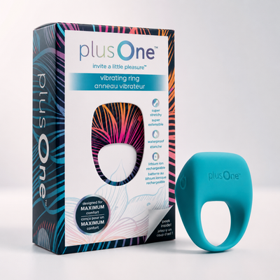 PlusOne Vibrating Ring – Rechargeable Silicone Vibrating Cock Ring