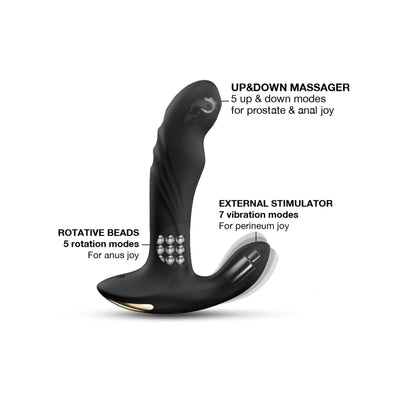 Dorcel Multi P-Joy Prostate Massager – Remote-Controlled Triple-Motor Prostate Toy