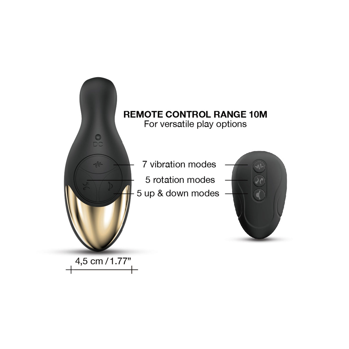 Dorcel Multi P-Joy Prostate Massager – Remote-Controlled Triple-Motor Prostate Toy